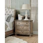 Hooker Furniture Castella 42" Wide 3 Drawer Rustic Classic European Bedroom Bachelors Chest Nightstand Antique Slate