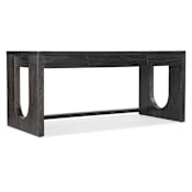 Hooker Furniture Commerce and Market 68" Cedar 3 Drawer Writing Desk with Wire Management Cut-Out Black