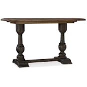 Hooker Furniture Balcones 60-1/2" Long Cedar and Walnut Dining Table with Two Leaves from the Hill Country Collection Saddle Brown / Anthracite