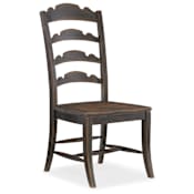 Hooker Furniture Twin Sisters 21-1/4" Wide Hardwood Dining Chair from the Hill Country Collection Distressed Anthracite