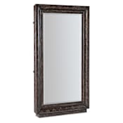 Hooker Furniture 44-1/4" W x 77" H Rectangular Framed Jewelry Mirror Maduro