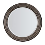 Hooker Furniture Traditions 42" Diameter Circular Framed Accent Mirror Maduro