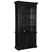 Hooker Furniture Work Your Way 41" Wide 4 Shelf Pecan Veneer Bookcase with Anti-Tip Hardware Tuxedo