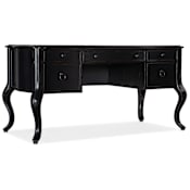 Hooker Furniture Work Your Way 61" Pecan Veneer 4 Drawer Writing Desk Tuxedo
