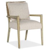 Hooker Furniture Surfrider 23" Wide Wood Framed Polyester Upholstered Dining Chair Driftwood