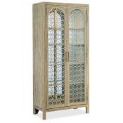 Hooker Furniture Surfrider 40" Wide Coastal Casual Resort Inspired Display Cabinet Hutch Driftwood