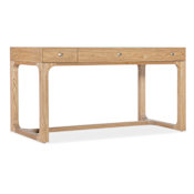 Hooker Furniture Documents 56" Pecan 3 Drawer Writing Desk Light Natural Pecan