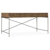 Hooker Furniture Chapman 60" Wide Metal 3 Drawer Writing Desk Sorrel