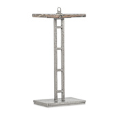 Hooker Furniture Chapman 8" Wide Stone Top Accent Table Pewter