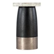 Hooker Furniture Chapman 14" Diameter Stone Veneer Top Accent Table Black