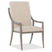 Hooker Furniture 23-1/4" Wide Rubberwood Framed Upholstered Dining Chair from the Affinity Collection Beige / Greige