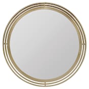 Hooker Furniture Banyon Bay 40" Diameter Circular Flat Metal Framed Accent Mirror Brushed Brass