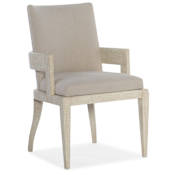 Hooker Furniture Cascade 23" Wide Arm Fabric Dining Chair Benavento / Gesso
