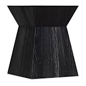 Hooker Furniture 18" Wide Wood Veneer End Table Black