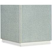 Hooker Furniture Atlantis 27" Wide Glass Top End Table White