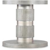 Hooker Furniture Guilded 24" Wide Wood Top Primavera Accent Table Silver