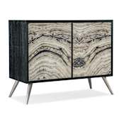 Hooker Furniture Melange 45" Wide Wood Veneer Accent Cabinet Black