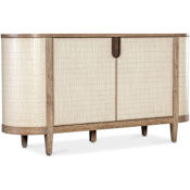 Hooker Furniture Arbor 64" Wide Oak Accent Cabinet with Soft Close Medium Wood