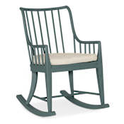 Hooker Furniture 23" Wide Wood Rocking Chair Blue