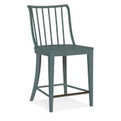 Hooker Furniture series 20" Wide Framed Modern Stool Blue