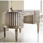 Hooker Furniture 60 Inch Wide Poplar Wood Executive Desk from the Melange Collection Mottled Cream Pearl