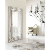 Hooker Furniture Melange 48" W x 82" H Rectangular Framed Jewelry Wall Mirror Antique Champagne
