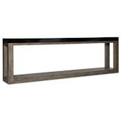 Hooker Furniture Vienna 17" Long Oak and Rubberwood Console Table from the Melange Collection Black / Brown