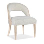 Hooker Furniture Nouveau Chic 24" Wide Wood Framed Fabric Dining Chair Sandstone