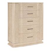 Hooker Furniture Nouveau Chic 48" Wide 5 Drawer Oak Dresser with Cedar Lined Drawer Sandstone
