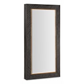 Hooker Furniture Big Sky 40" W x 80" H Rectangular Wood Framed Jewelry Mirror Furrowed Bark