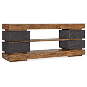 Hooker Furniture Big Sky 80" Wide TV Stand Furrowed Bark