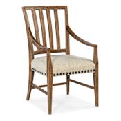 Hooker Furniture Big Sky Wood Framed Dining Chair Vintage Natural