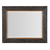Hooker Furniture Big Sky 36" W x 44" H Rectangular Wood Framed Accent Mirror Furrowed Bark