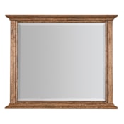 Hooker Furniture Big Sky 48" W x 40" H Rectangular Wood Framed Bathroom Mirror Vintage Natural