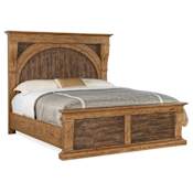 Hooker Furniture Big Sky California King Panel Bed Frame Vintage Natural