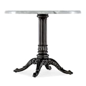 Hooker Furniture Charleston 36" Wide Stone Top Resin Table Carrara Stone