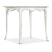 Hooker Furniture Charleston 40" Wide Wood Top Maple Table Magnolia White