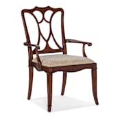Hooker Furniture Charleston 26" Wide Wood Framed Fabric Dining Chair Maraschino Cherry