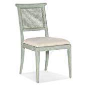 Hooker Furniture Charleston 20" Wide Wood Framed Fabric Dining Chair Haint Blue
