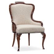 Hooker Furniture Charleston 26" Wide Wood Framed Fabric Dining Chair Maraschino Cherry