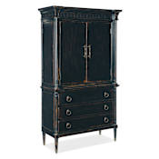Hooker Furniture Charleston 46" Wide 4 Drawer Cherry Armoire with Cedar Lined Drawer Black Cherry