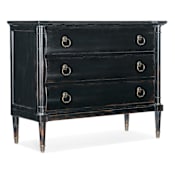 Hooker Furniture Charleston 46" Wide 3 Drawer Cherry Dresser with Cedar Lined Drawers Black Cherry