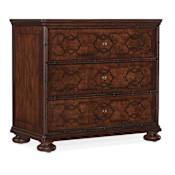 Hooker Furniture Charleston 36" Wide Cherry and Walnut Nightstand with Two Port USB Outlet Maraschino Cherry