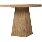 Hooker Furniture Driftwood 24" Square Oak and Wood Veneer Table Buckboard