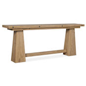 Hooker Furniture Driftwood 82" Wide Oak and Wood Veneer Table Buckboard