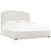 Hooker Furniture Driftwood 67" Wide Queen Leather Upholstered Bed Buckboard