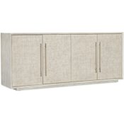 Hooker Furniture Modern Mood 80" Wide Oak TV Stand with Adjustable Shelves Diamond