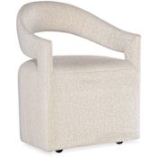 Hooker Furniture Modern Mood 25" Wide Wood Framed Polyester Dining Chair White