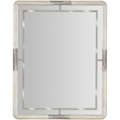 Hooker Furniture Modern Mood 38" W x 48" H Rectangular Wood Framed Accent Mirror Diamond