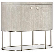 Hooker Furniture Modern Mood 36" Wide Oak and Metal Nightstand with Soft Close Diamond